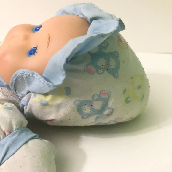 Vintage Baby Doll Plush Rubber Face 13 Inch Tall Puffalump Style Doll - Picture 10 of 16